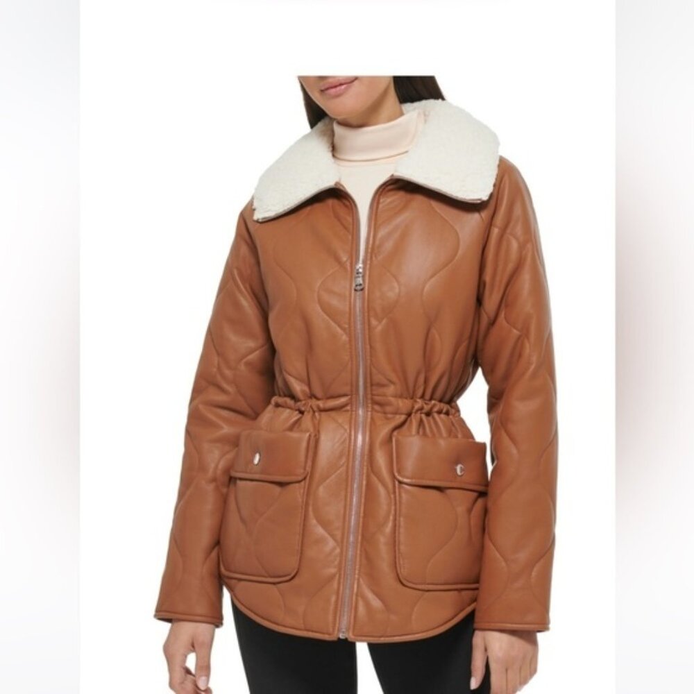 Kenneth Cole New York jacket COGNAC, Size Large